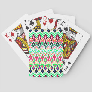 Cute colourful pattern license plate frame playing cards