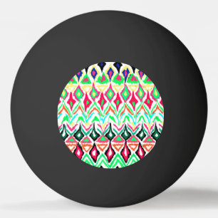 Cute colourful pattern ping pong ball