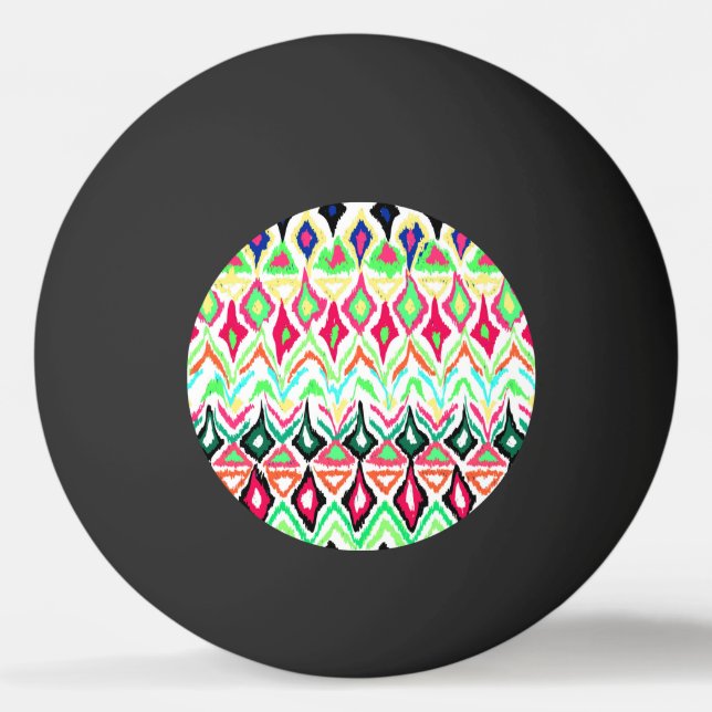 Cute colourful pattern  ping pong ball (Front)