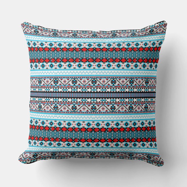 Cute colourful patterns cushion (Front)