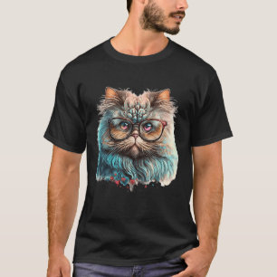 Cute Colourful Persian Cat Valentine's Day 1 T-Shirt