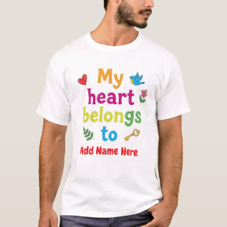 Cute Colourful Personalised Design for Gifts T-Shirt