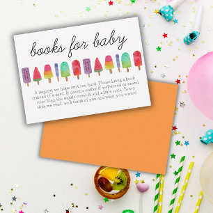 Cute Colourful Popsicle Books For Baby Enclosure Card