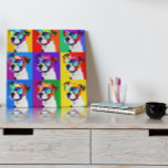 Cute Colourful Portrait of JRT in pop art style Poster<br><div class="desc">The JRT portrait in pop art style is an excellent choice for Jack Russell terrier lovers. This pop art style portrait is a great gift choice for dog mum, dog dad or pop art lovers. It is chraacterised by strong colours in a wide palette and its cute design fits into...</div>