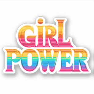 cute colourful rainbow girl power