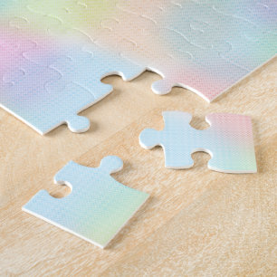 Cute Colourful rainbow pastel Polka dot Pattern Jigsaw Puzzle