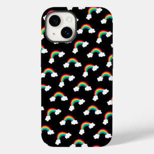 Cute Colourful Rainbows Pattern Bandanna Case-Mate iPhone 14 Case