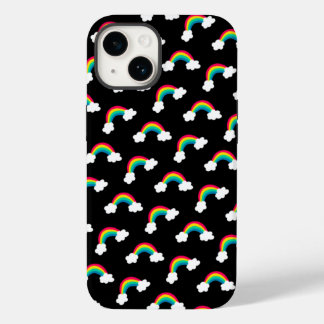 Cute Colourful Rainbows Pattern Bandanna Case-Mate iPhone 14 Case