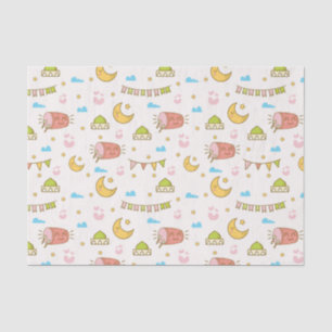 Cute Colourful Ramadan Eid Mubarak Happy Eid Tissue Paper