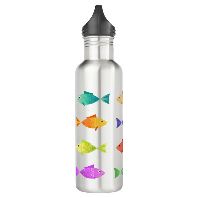 Cute colourful sea fish  710 ml water bottle (Left)
