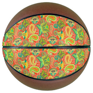 Cute colourful seamless paisley pattern bumper sti basketball