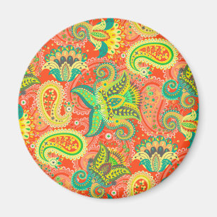 Cute colourful seamless paisley pattern OtterBox i Magnet