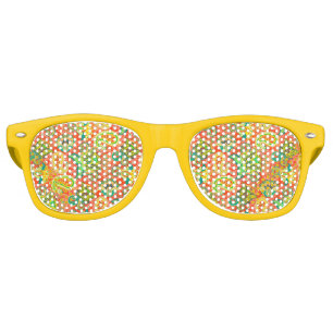 Cute colourful seamless paisley pattern retro sunglasses