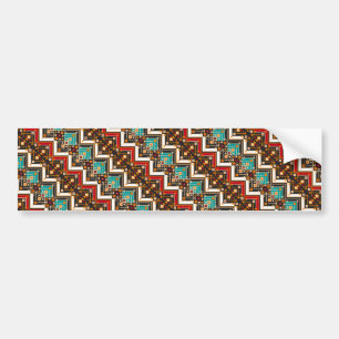 Cute colourful seamless ukrainian pattern bumper sticker