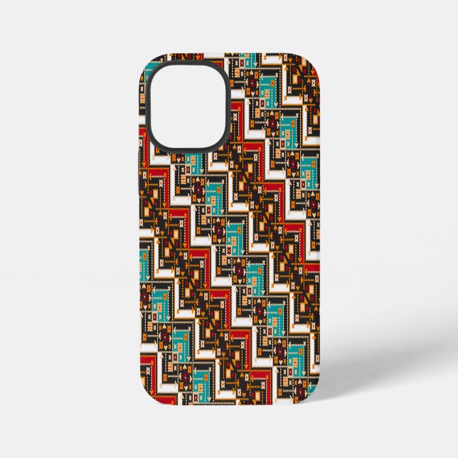 Cute colourful seamless ukrainian pattern iPhone case (Back)