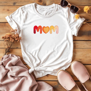 Cute Colourful Sentimental Simple Mother's Day T-Shirt