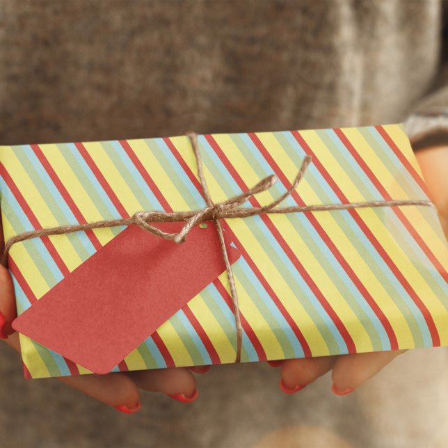 Cute Colourful Simple Stripes Tissue Paper (Whimsical colorful striped tissue paper. )