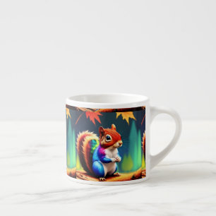 Cute Colourful Sitting Squirrel-75463 Espresso Cup