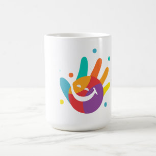 Cute Colourful Smile Handprint Coffee Mug