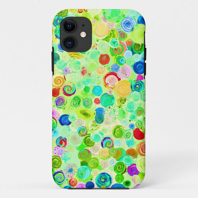 Cute colourful spiral cosmos patterns Case-Mate iPhone case (Back)