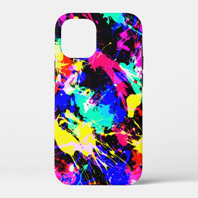Cute colourful splatter paint Case-Mate iPhone case (Back)