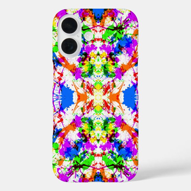 Cute colourful splatter paint design Case-Mate iPhone case (Back)