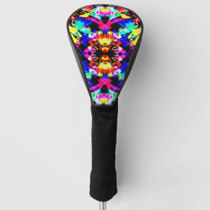 Cute colourful splatter paint golf head cover
