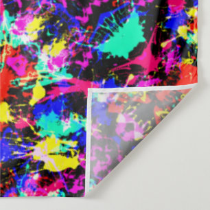 Cute colourful splatter paint tapestry
