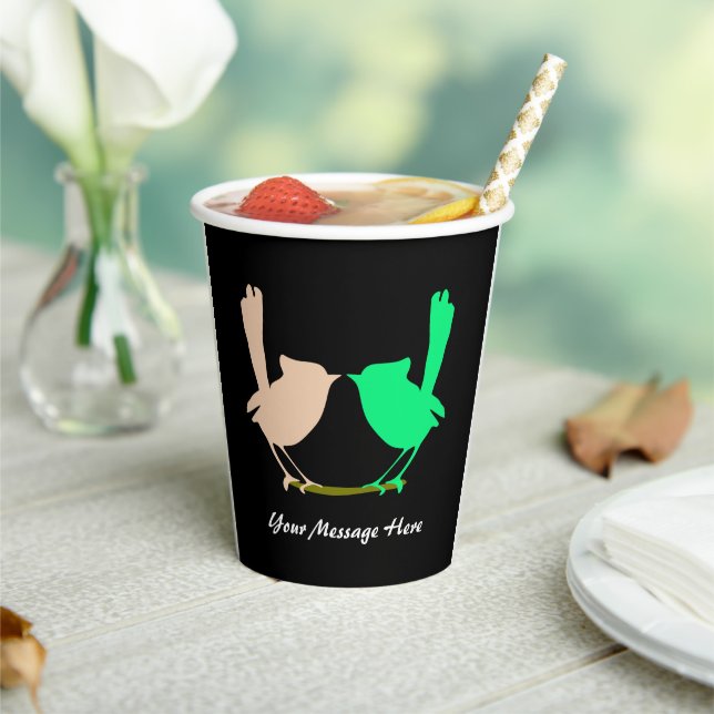 Cute Colourful Spring birds party  Paper Cups (Insitu)