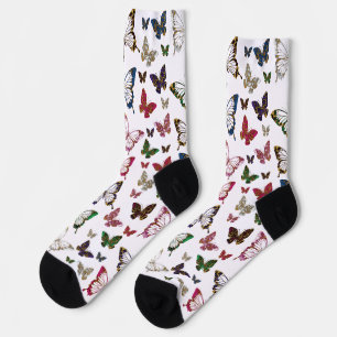 Cute Colourful Spring Butterflies Socks