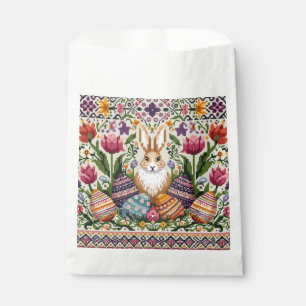 Cute/Colourful Spring/Easter fair isle  Favour Bag