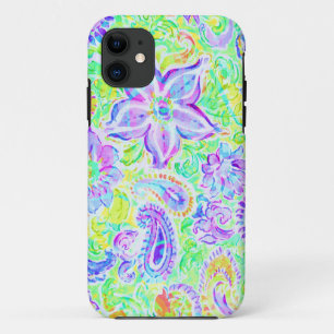 Cute colourful spring flowers iPhone 11 case