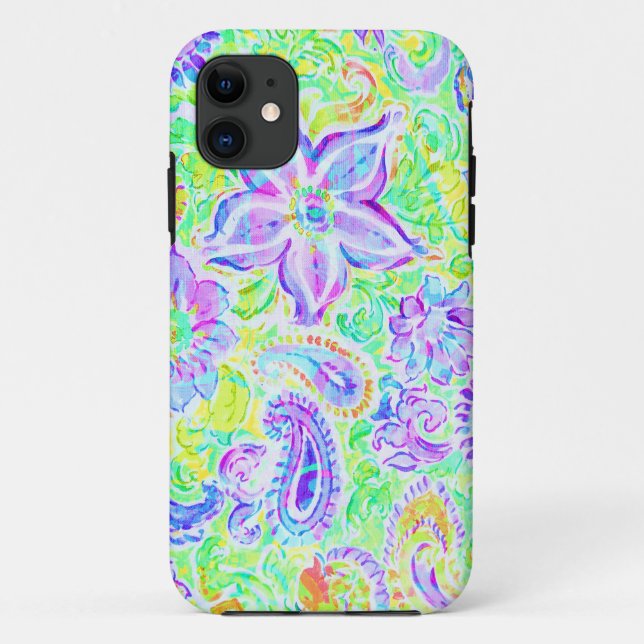 Cute colourful spring flowers Case-Mate iPhone case (Back)