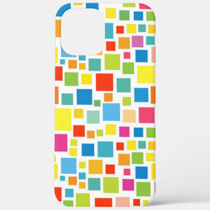Cute colourful squares patterns iPhone 12 pro max case