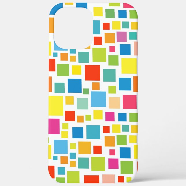 Cute colourful squares patterns Case-Mate iPhone case (Back)