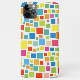 Cute colourful squares patterns iPhone 11 pro max case
