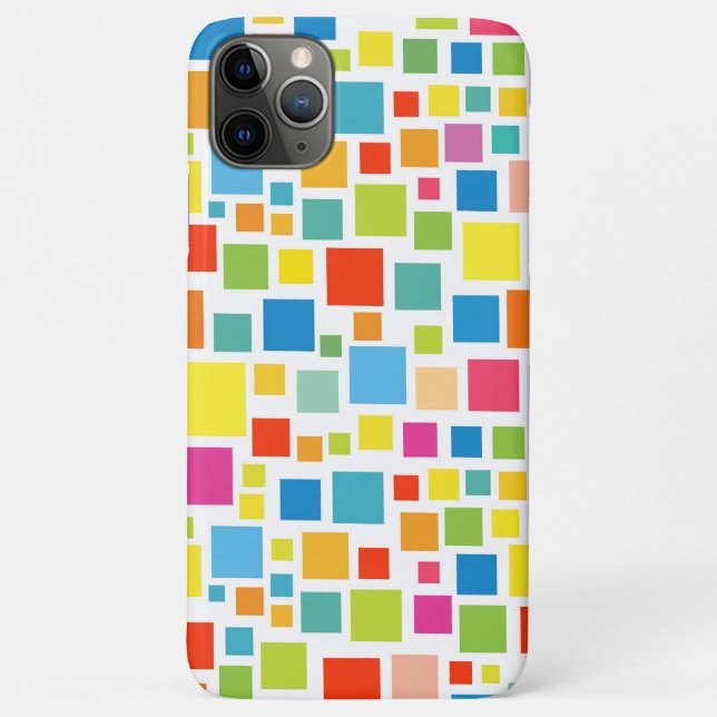 Cute colourful squares patterns Case-Mate iPhone case (Back)