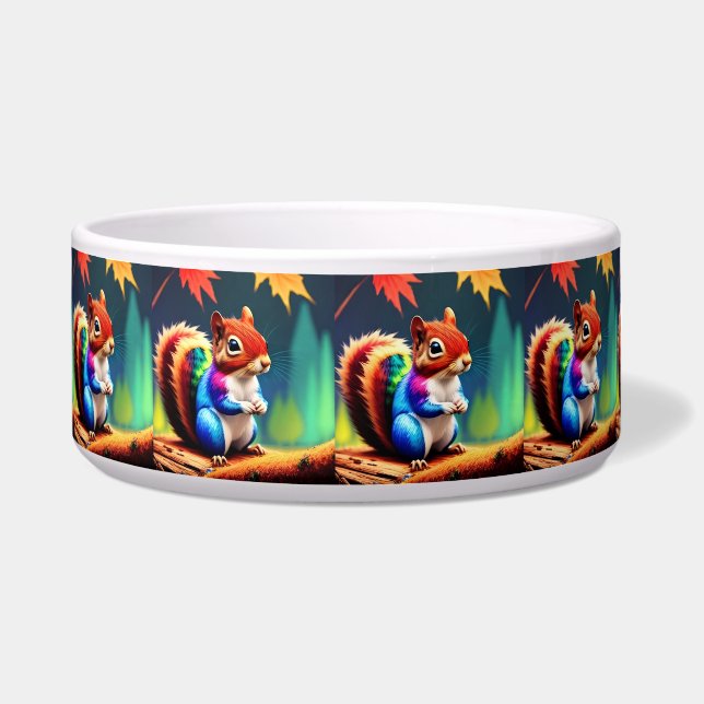  Cute Colourful Squirrel Digital Painting  (Front)
