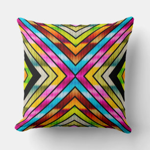 Cute colourful stripes cushion