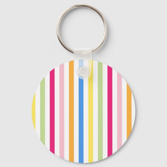 Cute colourful stripes leggings key ring (Front)