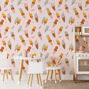 Cute Colourful Summer Ice Cream Wallpaper