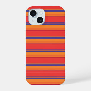 Cute colourful summer stripes  iPhone 15 case