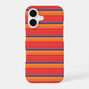 Cute colourful summer stripes  iPhone 16 case