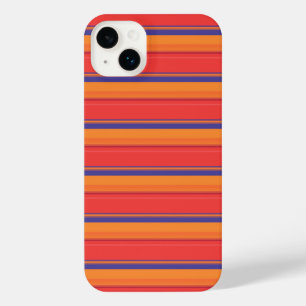 Cute colourful summer stripes  iPhone 14 plus case
