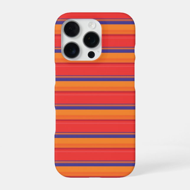 Cute colourful summer stripes  iPhone case (Back)
