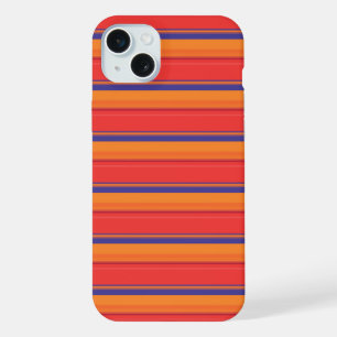 Cute colourful summer stripes  iPhone 15 plus case