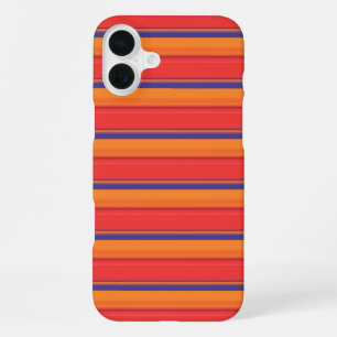 Cute colourful summer stripes  iPhone 16 plus case