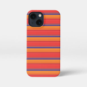 Cute colourful summer stripes  iPhone 13 mini case