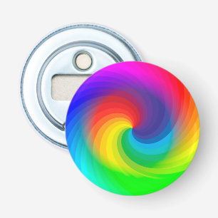 Cute Colourful Tie Dye Rainbow Swirl Art Pattern Bottle Opener