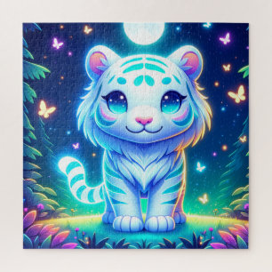 Cute Colourful Tiger Holographic Jigsaw Puzzle